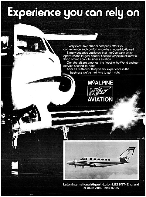 McAlpine Aviation Executive Charter                              