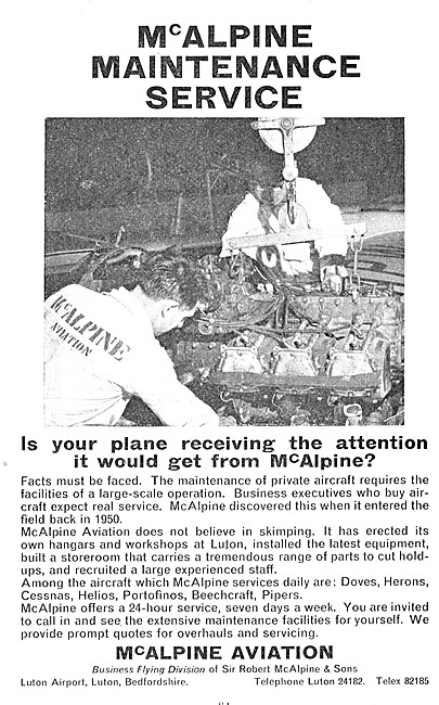 McAlpine Aviation. Aircraft Maintenance Services                 