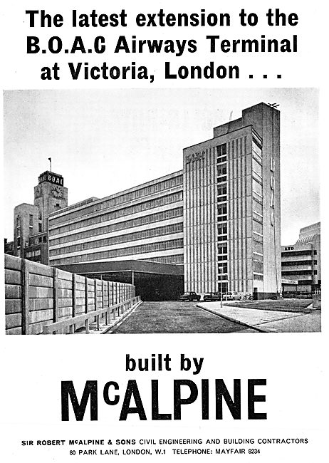 Sir Robert McAlpine. B.O.A.C Terminal Extension 1965             