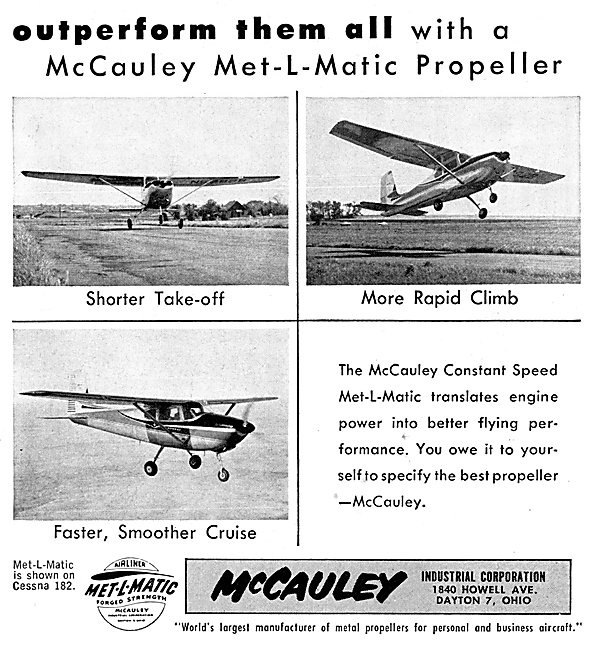 McCauley Met-L-Matic Propellers                                  