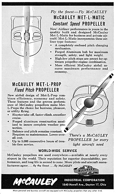 McCauley Propellers - McCauley Met-L-Matic Propeller             