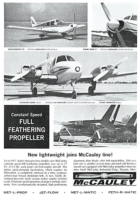 McCauley Propellers. MET-L-PROP MET-L-MATIC                      