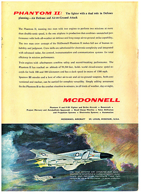 McDonnell Phantom II Air Defence Aircraft                        