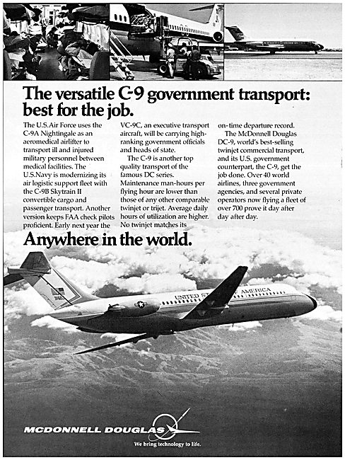 McDonnell Douglas C-9A Nightingale  - C-9B Skytrain II           