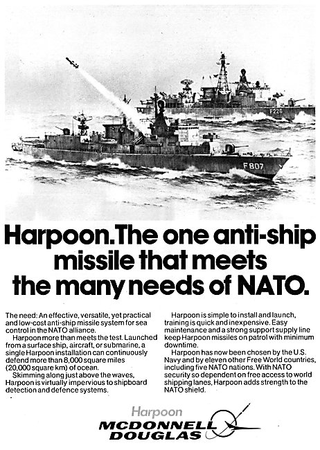 McDonnell Douglas Harpoon Anti-Ship  Missile                     
