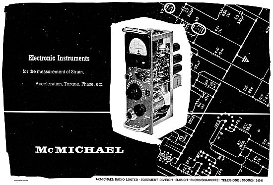 McMichael Electronic Instruments For Measuring Torque, Phase Etc 