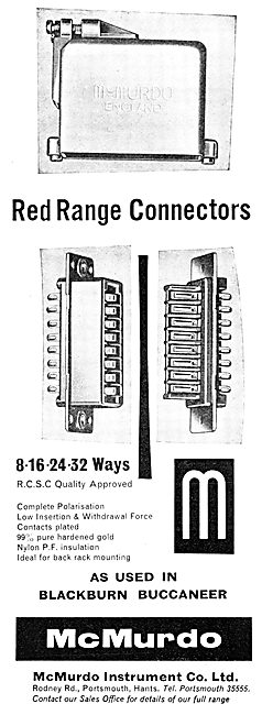 McMurdo Red Range Electrical Connectors                          