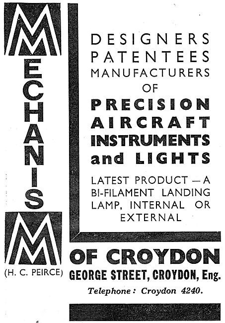 Mechanism Of Croydon: Precision Aircraft Instruments & Lights    