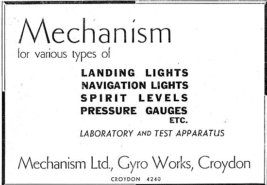 Mechanism Aircraft Instruments & Electrical Components           