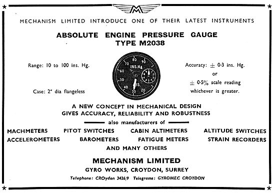 Mechanism Absolute Engine Pressure Gauge                         
