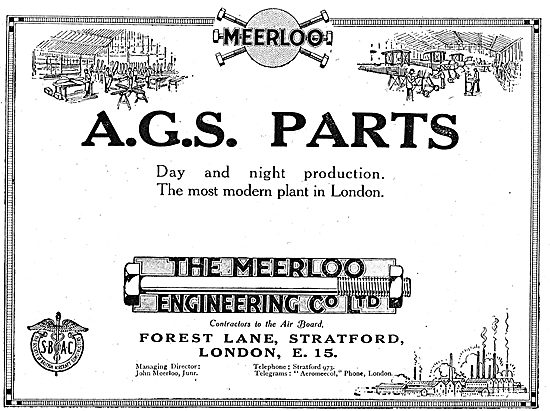 The Meerloo Engineering Co Ltd: AGS Parts.                       