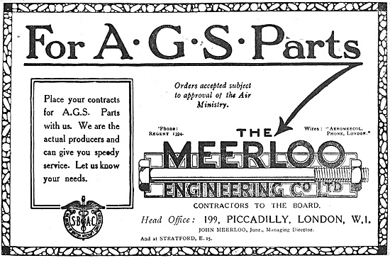 The Meerloo Engineering Co  AGS Parts                            