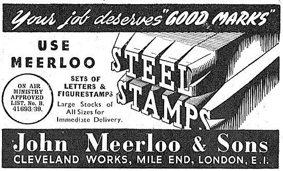 John Meerloo Steel Stamps 1940                                   