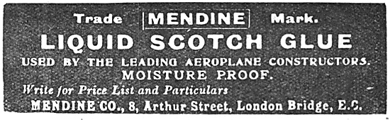 Mendine Liquid Scotch Glue 1917 Advert                           