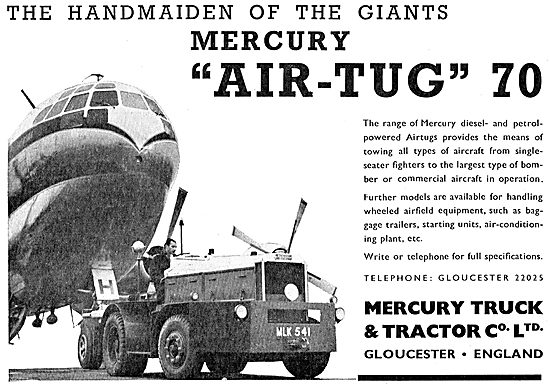 Mercury Air-Tug 70 Aircraft Tug / Tractor                        