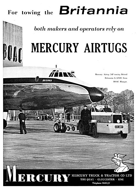 Mercury Aircraft Tugs - Mercury Tractors 1957                    