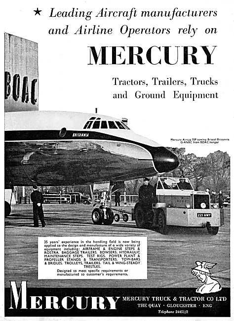 Mercury Aircraft Tugs - Mercury Tractors                         