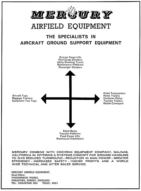 Mercury Aircraft Ground Support Equipment                        