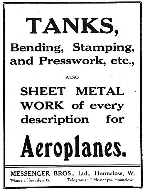 Messenger Bros Ltd. - Sheet Metal Work, Stamping, Presswork      