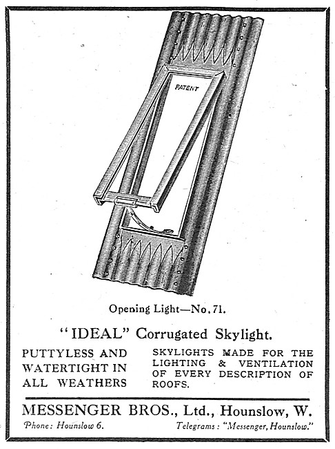 Messenger Bros Sheet Metal Work. Factory Skylights               