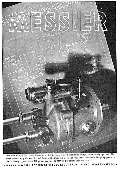 Rubery Owen Messier : Hydraulic Pumps                            