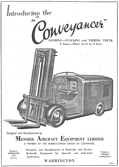 Messier Conveyancer Fork Lift Truck                              