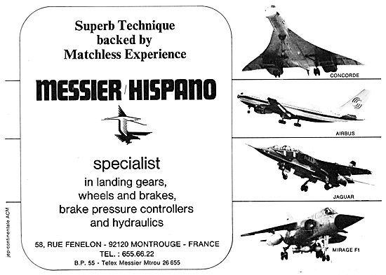 Messier Hispano Landing Gear & Hydraulic Components              