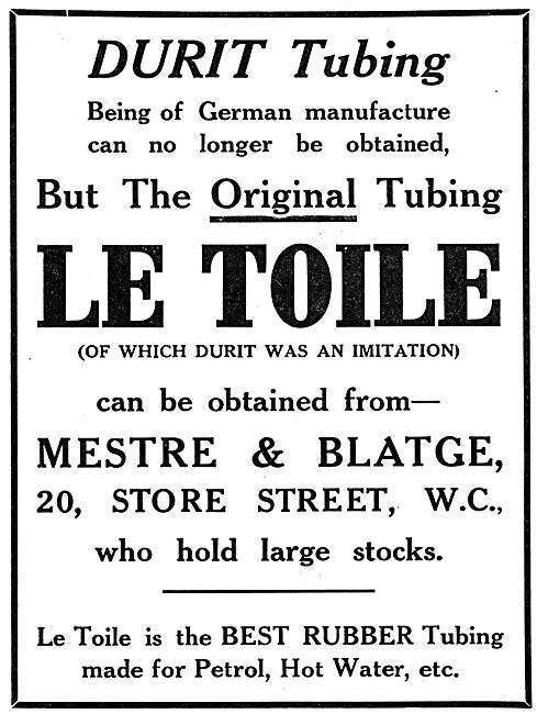 Mestre & Blatge Le Toile Petrol Resistant Tubing                 