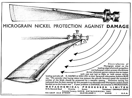 Metachemical Micrograin Nickel Protection For Propellers         