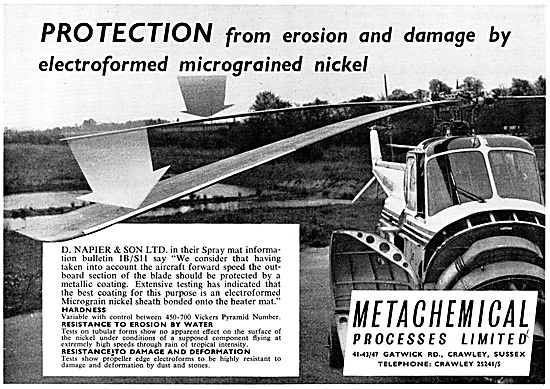 Metachemical Helicopter Rotor Balde Protection                   