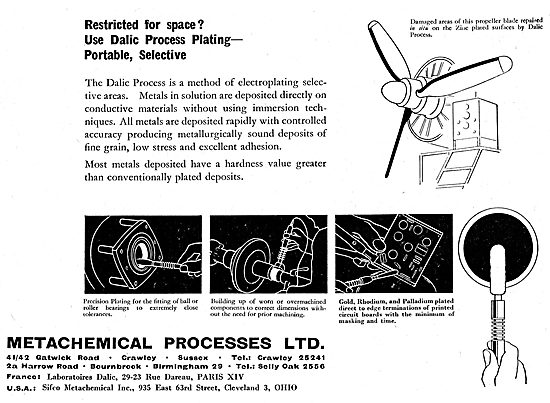 Metachemical Dalic Process Plating                               