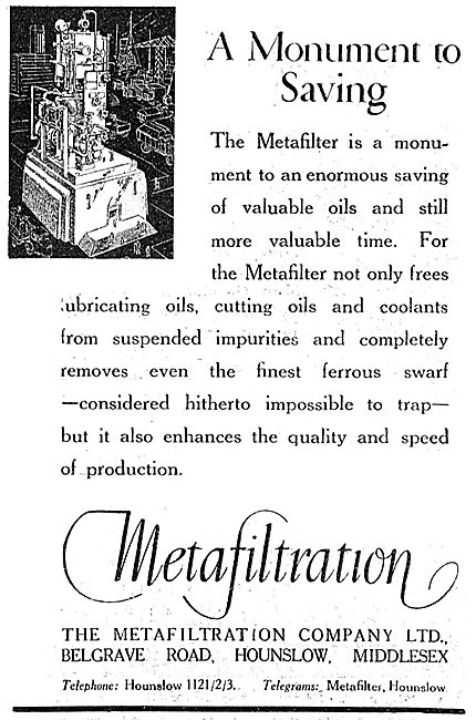 Metafiltration - Filtration                                      