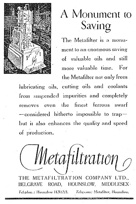 Metafiltration Oil Filtration Products                           