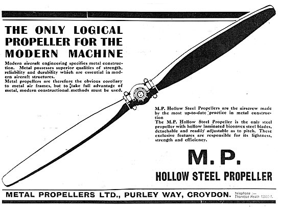 MP Metal Propellers - The Logical Choice For Modern Aircraft     