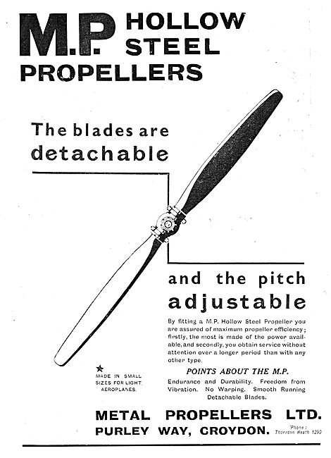 Metal Propellers Ltd - MP Hollow Steel Propellers                
