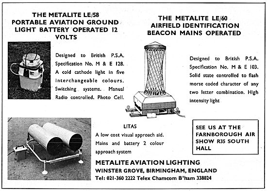 Metalline Aviation Lighting - Metallite LE/60 Portable Lights    