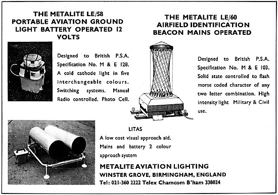 Metalline Aviation Lighting - Metallite LE/58 Portable Lights    