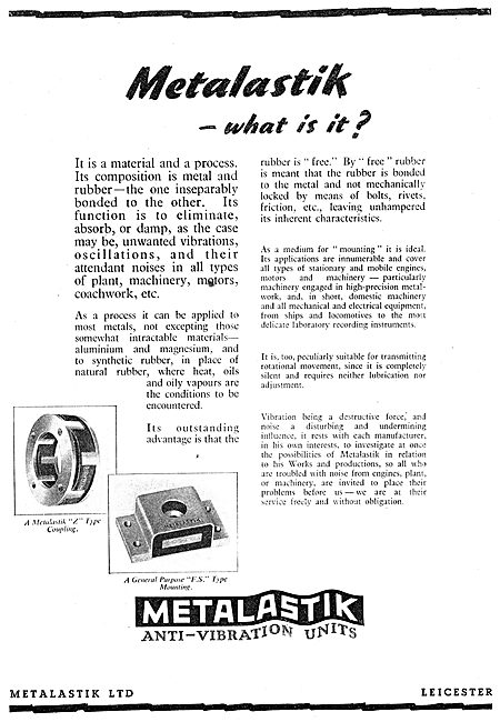Metalstik Anti-Vibration Mountings & Couplings                   