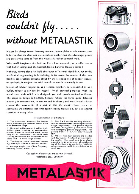 Metalastik  Rubber-To-Metal Weld. Metalastik Rubber Mountings    