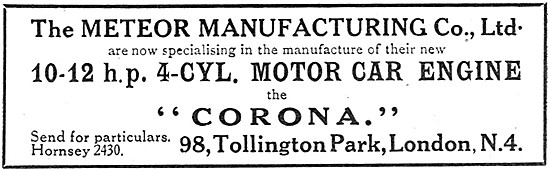 Meteor CORONA Motor Car Engine                                   