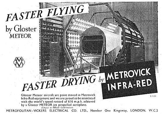 Metrovick Infra-Red Drying Equipment                             