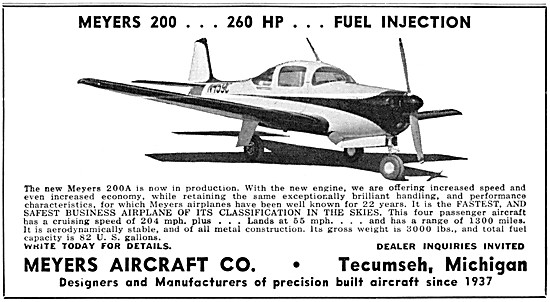 Meyers 200A  Aircraft                                            