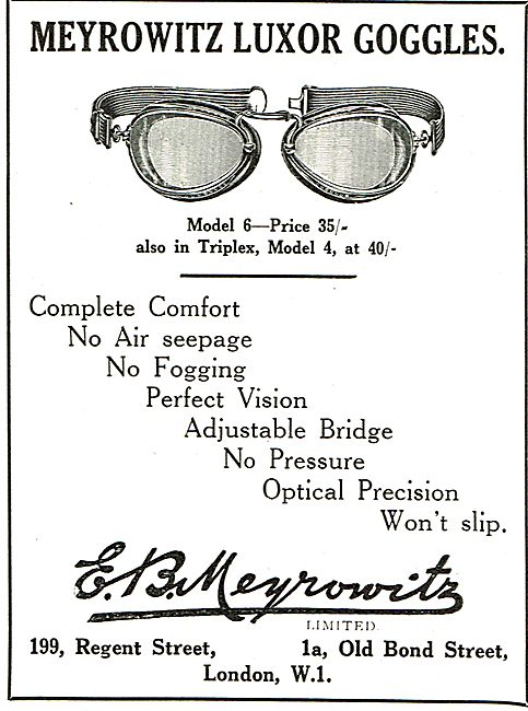 Meyrowitz Luxor Flying Goggles                                   