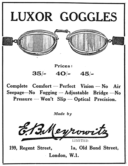 Meyrowitz Luxor Flying Goggles                                   