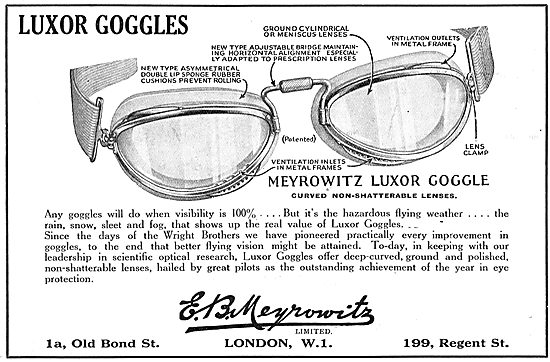 Meyrowitz Luxor Flying Goggles                                   