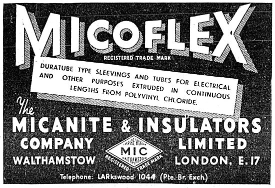 Micanite & Insulators. Micoflex Duratube 1943                    