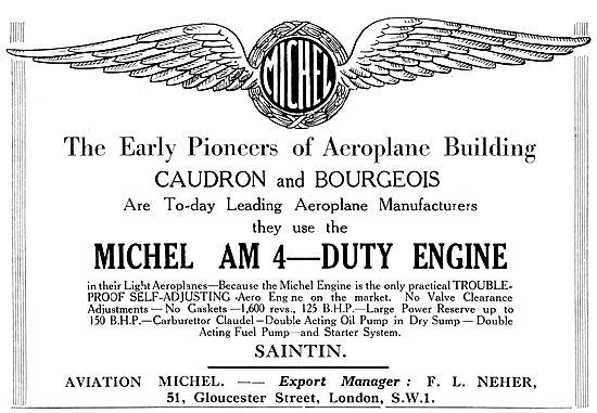 Aviation Michel - Michel AM 4 Aircraft Engine                    