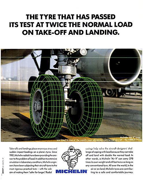 Michelin Aircraft Tyres - Michelin Air-X Tyres 1990              