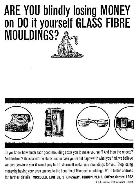 Microcell Glass Fibre Mouldings For Aircraft                     