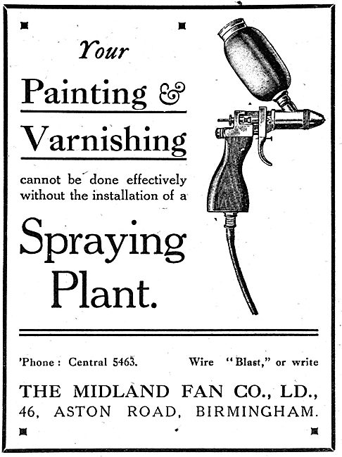 Midland Fan Painting & Varnishing Spraying Equipment             